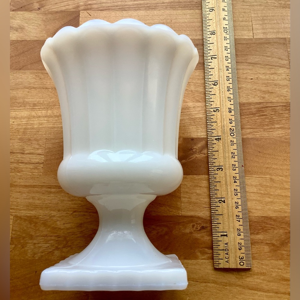 Vintage Milk Glass Planter